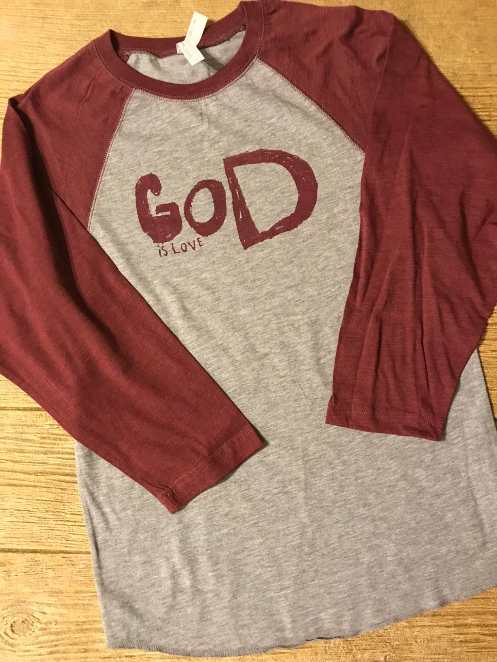 "God is Love" Baseball T (Adult)